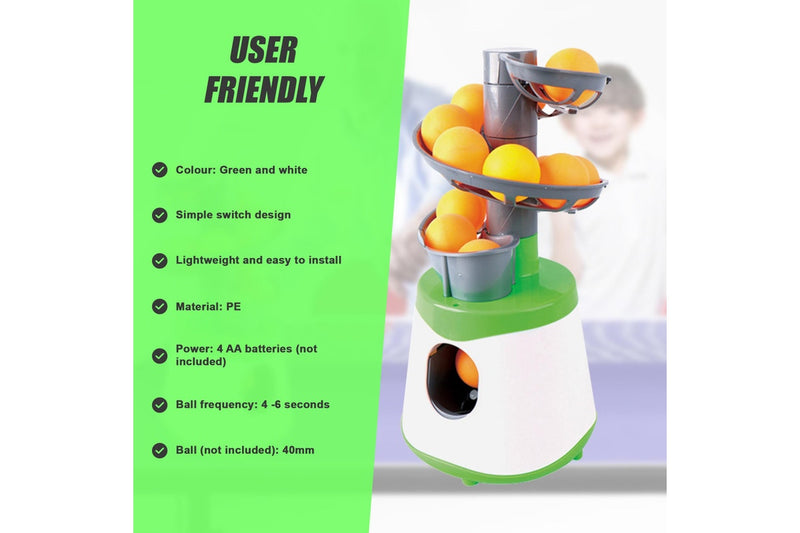 Table Tennis Pong Robot Automatic Ball Launcher Training Machine