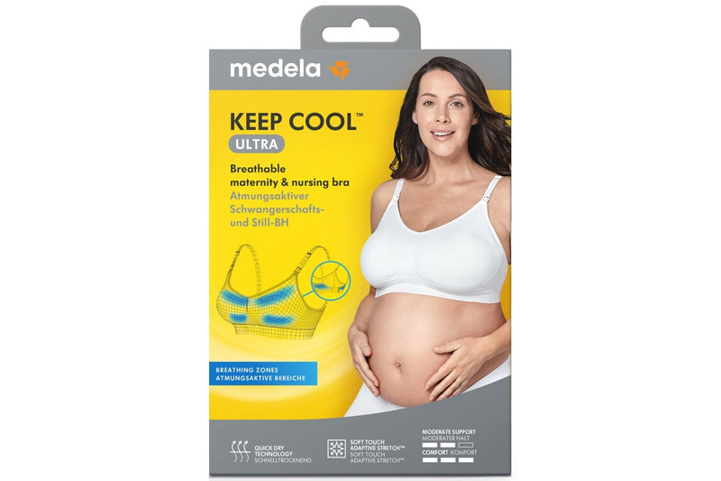 Medela: Keep Cool Ultra Maternity/Nursing Bra - Black (Large)