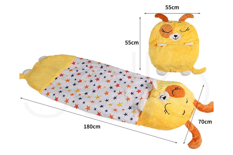 Mountview Sleeping Bag Child Pillow Stuffed Toy Kids Bags Gift Toy Dog 180cm L