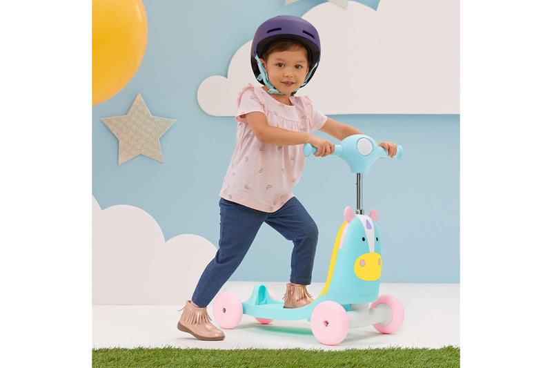 Skip Hop: Zoo Ride On 3 In 1 Scooter - Unicorn