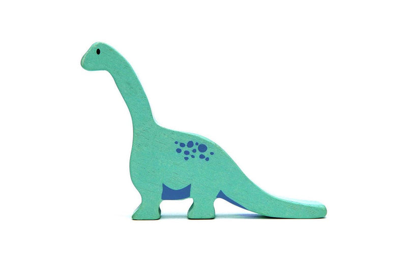 8pc Tender Leaf Toys 36cm Dinosaur Wooden Toy Set w Display Shelf Kids 3y+