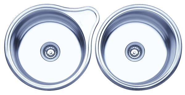 Oliveri Round Bowl Topmount Sink With Tap Landin