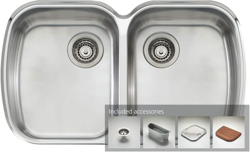 Oliveri Double Bowl Undermount