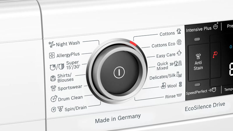 Bosch Series 8 washing machine, front loader 9 kg 1400 rpm