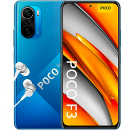 Poco F3 5G - Smartphone 8+256GB, 6,67 120Hz AMOLED DotDisplay, Snapdragon 870, 48MP Triple Camera, 4520mAh, Deep Ocean Blue (UK Version)