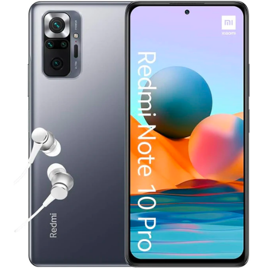 Xiaomi Redmi Note 10 Pro - Smartphone 6+128 GB, 6.67 Inch 120Hz AMOLED DotDisplay, Snapdragon 732G, 108MP Quad Camera, 5020mAh, Onyx Gray (UK Version)