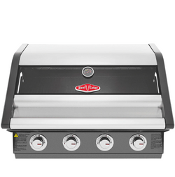 BeefEater 1600 Series Dark 4 Burner Built In BBQ w/ Cast Iron Burners & Grills - Body Only