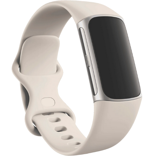 Fitbit Charge 6 - Porcelain/Silver Aluminium