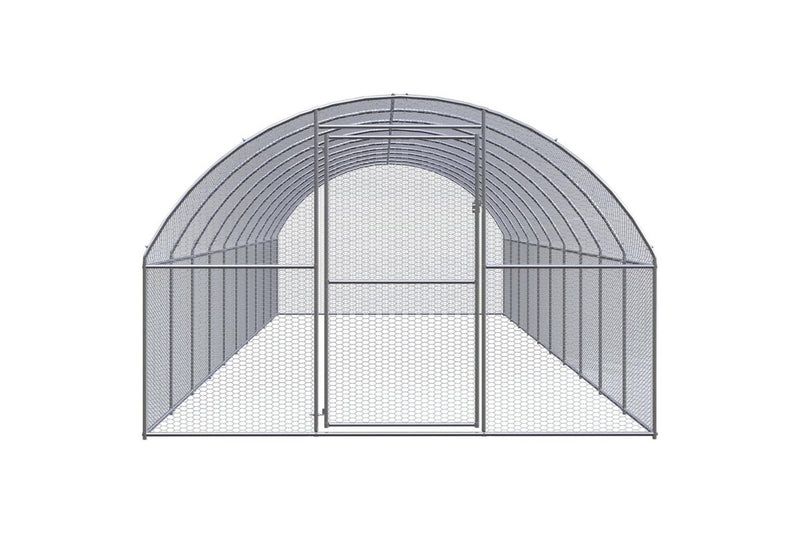 Outdoor Chicken Coop 3x10x2 m Galvanised Steel vidaXL