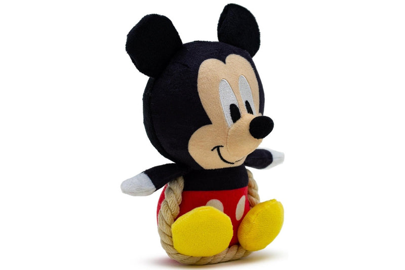 Disney: Squeaker Plush with Rope Dog Toy - Mickey Mouse