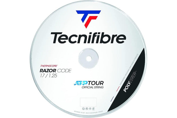 Tecnifibre Razor Code Tennis String Reel 1.25mm 17 Gauge 200m Coil - Blue Strings