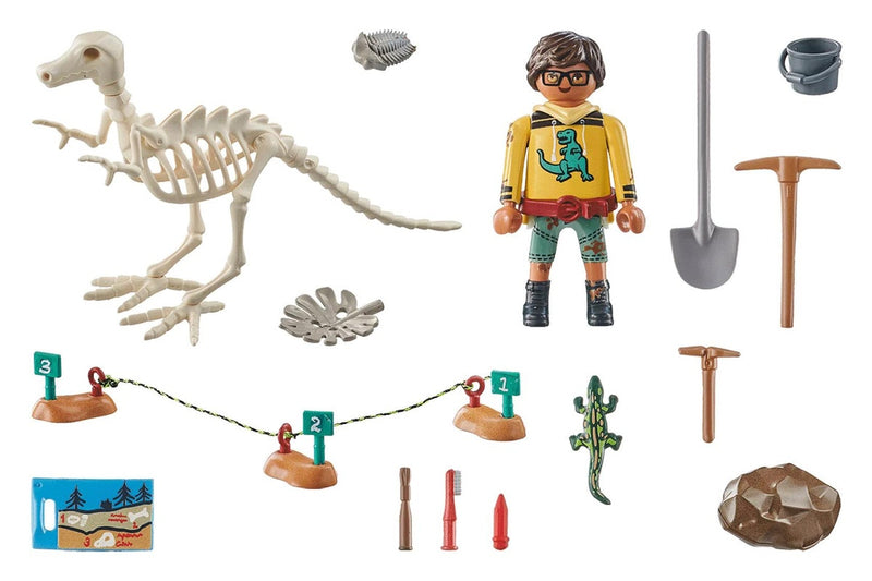 Playmobil: Archaelological Dig with Dino Skeleton (71527)