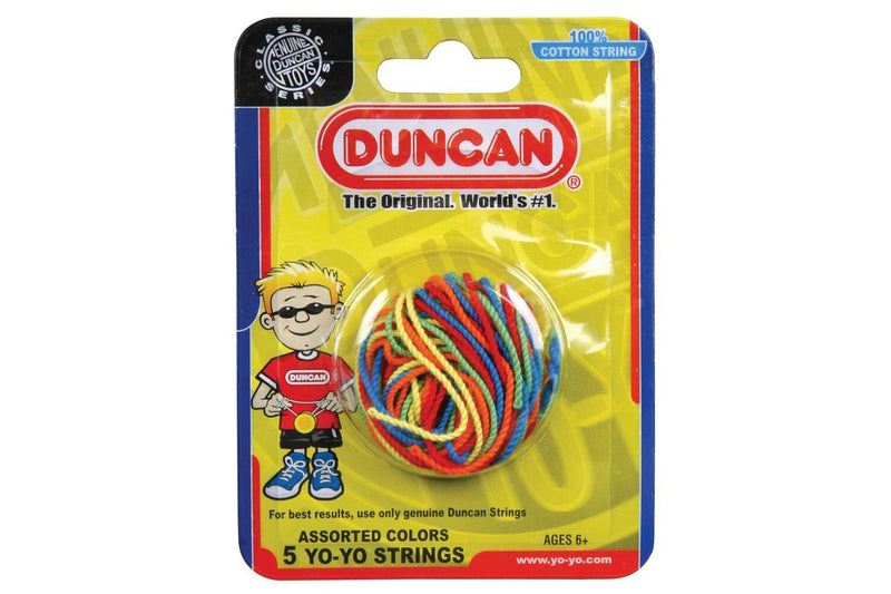 4x 5PK Duncan Yo Yo Cotton Replacement Multicolour Strings Toy Kids Children 6y+