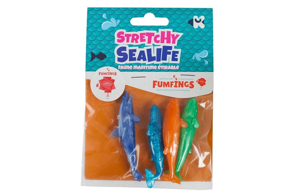 3x Fumfings Animal Mini Stretchy Sealife 15cm Animal Figures 3y+ Kids Children