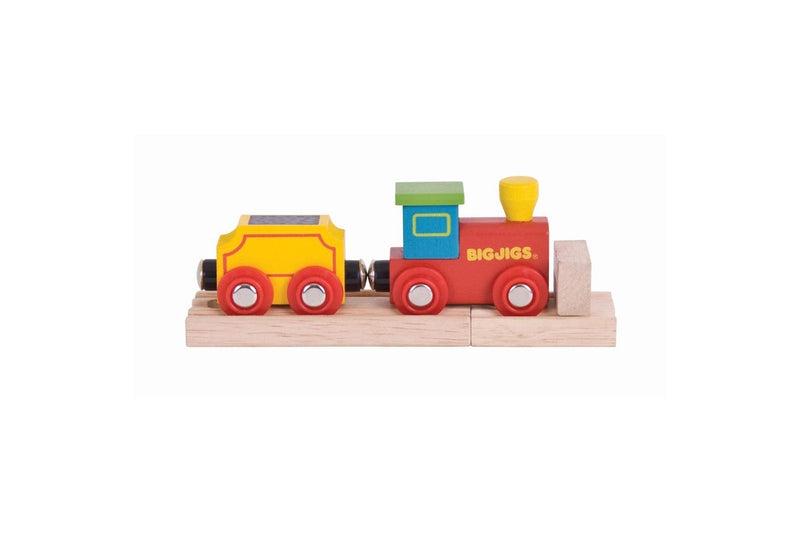 2x Bigjigs Rail My First Engine Railway Train Kids Interactive Wooden Toy Set 3+