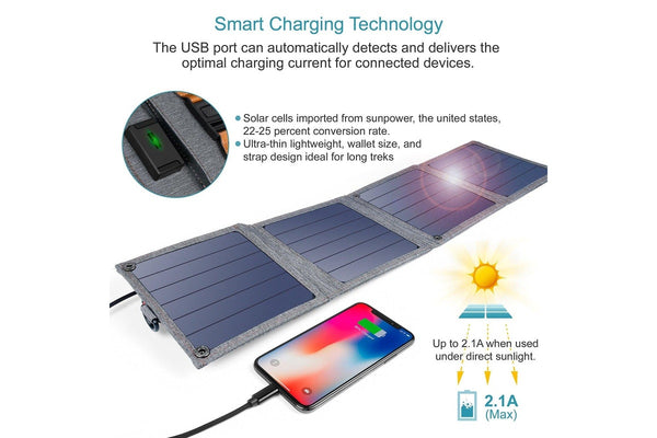 CHOETECH SC004 14W USB Foldable Solar Powered Charger