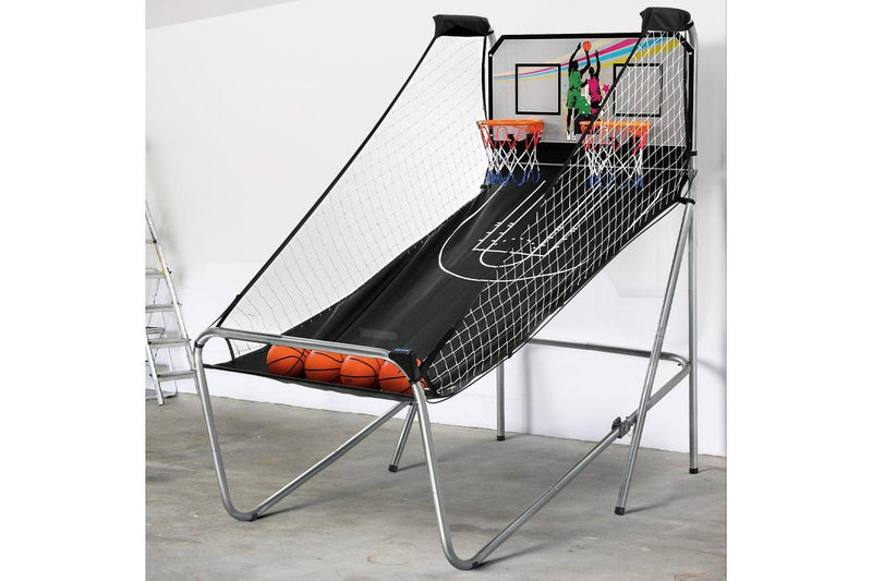 Arcade Basketball Game Hoop 8 Games Double Shot Electronic Score Sturdy frame