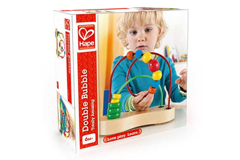 Hape: Double Bubble - Wooden Bead Maze