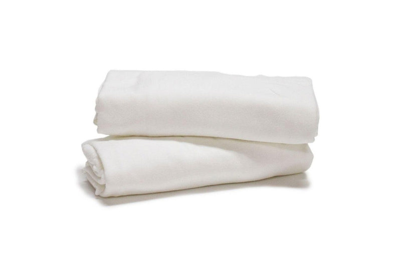 Onkaparinga Baby Bamboo Cotton Jersey Nursery Fitted Sheet For Cot Crib White