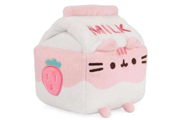 Pusheen the Cat: Pusheen Strawberry Milk Carton - 4" Sips Plush