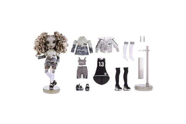 Rainbow High Shadow High Fashion Dolls - Nicole Steel Kids Toy w Shoes Jumper 6+