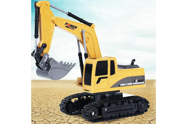 Remote Control Excavator Digger Construction RC Truck Vehicle Toys for Kids Gift