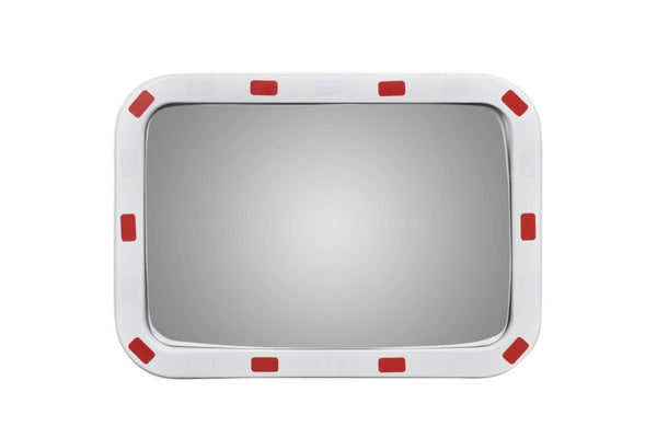 Convex Traffic Mirror Rectangle 40 x 60 cm with Reflectors vidaXL