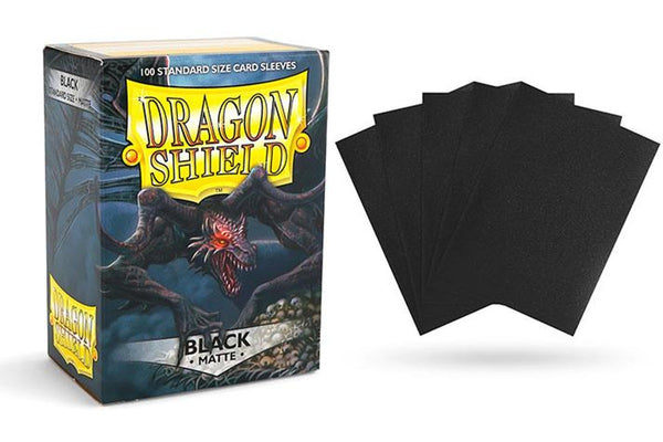 Dragon Shield Sleeves - BLACK MATTE 100 Standard Card Protector