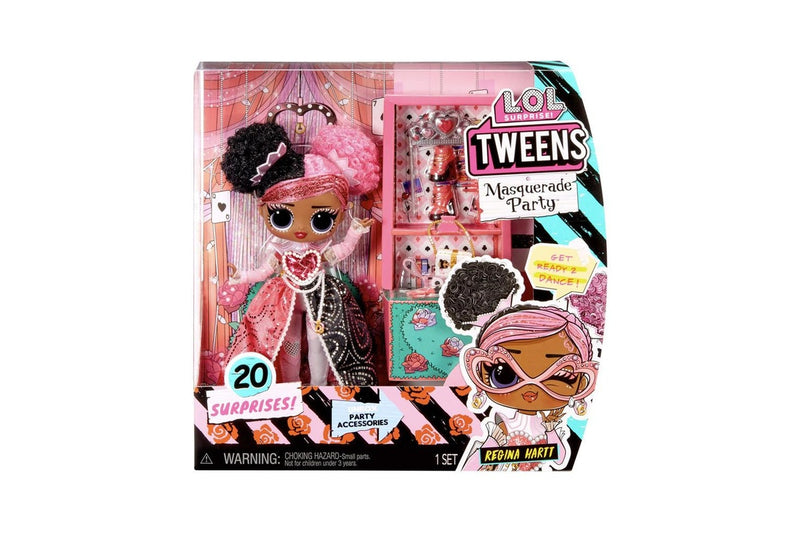 L.O.L Surprise Tweens Masquerade Party Regina Hartt Kids Doll w Accessories 3y+