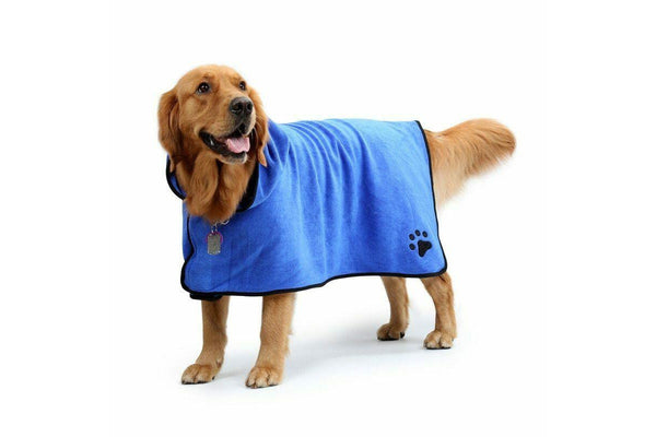 Quick Dry Microfiber Pet Towel - Large (Blue)