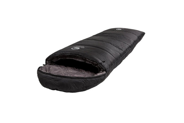 Domex Black Ice Standard -8C Right Side Zipper Synthetic Sleeping Bag Black