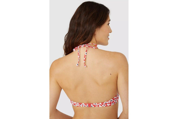 Debenhams Womens/Ladies Ditsy Print Underwired Bikini Top (Red) (36B)