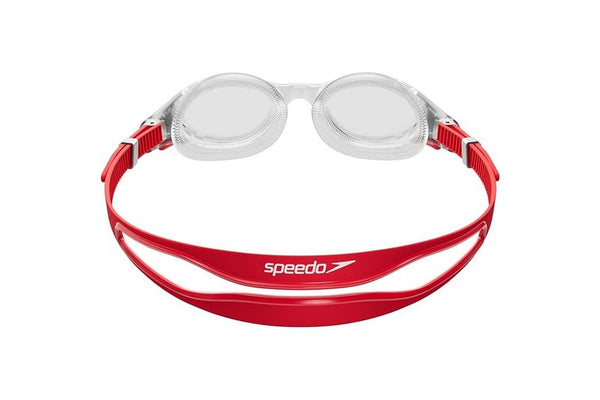 Speedo Mens Biofuse Swimming Goggles (Red/Silver/Clear) (One Size)