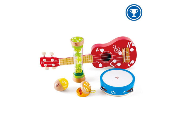 5pc Hape Mini Band Set Kids Children Wooden Musical Instruments Music Toy 3y+