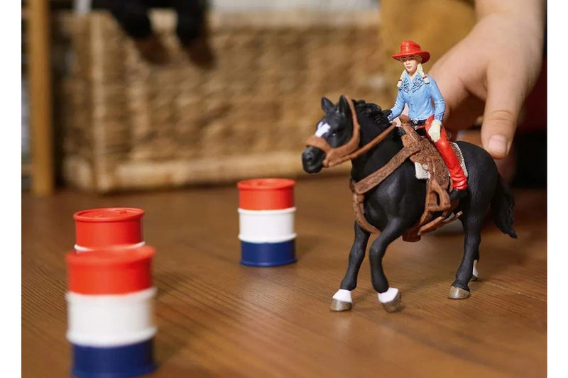 Schleich - Cowgirl Barrel Racing Fun