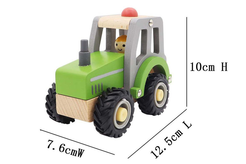 Kaper Kidz Calm & Breezy Tractor With Rubber Wheels Childrens Play Toy GRN 18m+