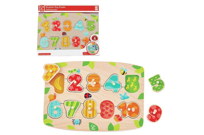 Hape: Number Peg Puzzle