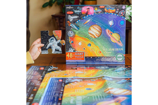 eeBoo: Solar System & Beyond - 48-Piece Giant Puzzle