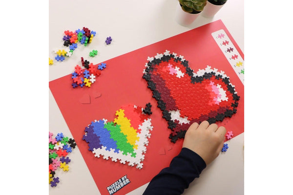 Plus-Plus: Puzzle By Number Hearts (250pc)