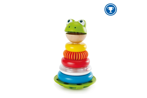 Hape Mr. Frog 19cm Stacking Building Educational Activity Rings Infant Baby 12m+