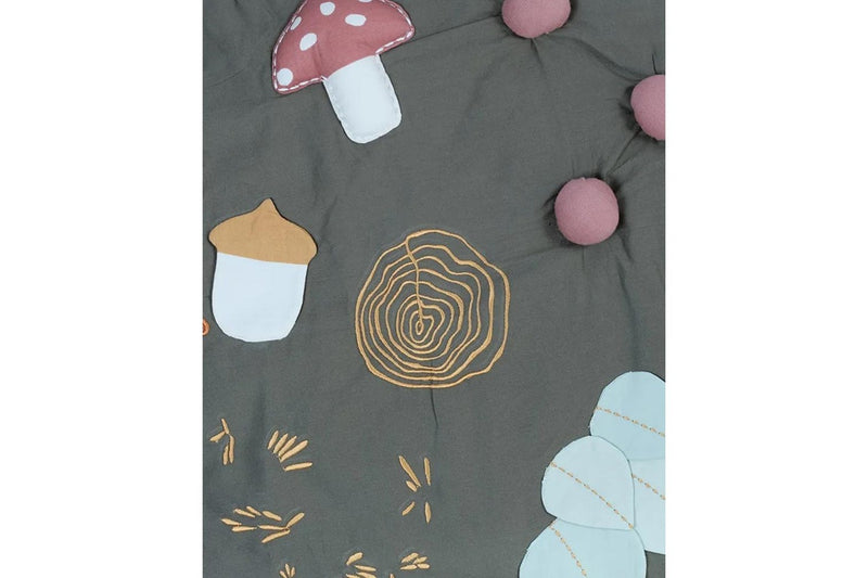 Fabelab 50cm Woods Cotton Travel Activity Blanket Baby Infant 0m+ Floor Play Mat