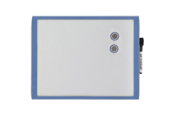 Quartet 36cm Blue Wall Mountable Magnetic Whiteboard w Marker Magnet Home Office