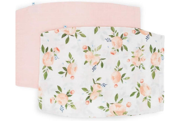 Little Unicorn: Pillowcase Set - Watercolour Roses Grande (2 Pack)