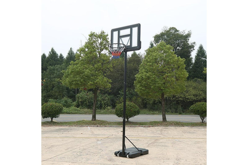 Fitness Master 3.05m Adjustable Portable Basketball Stand Sport Hoop Net Ring Rim