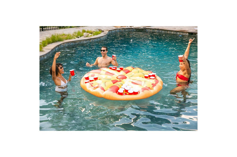 BigMouth Inc. Inflatable Double Pizza Pong Floating Swimming Pool Fun Play Game