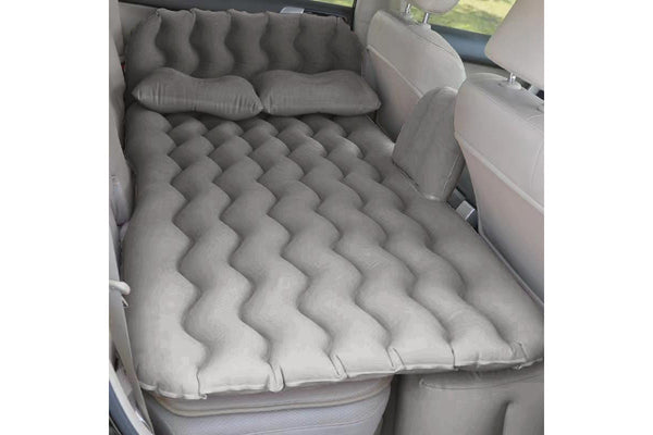 Portable Travel Inflatable Car Back Seat Air Mattress - Grey