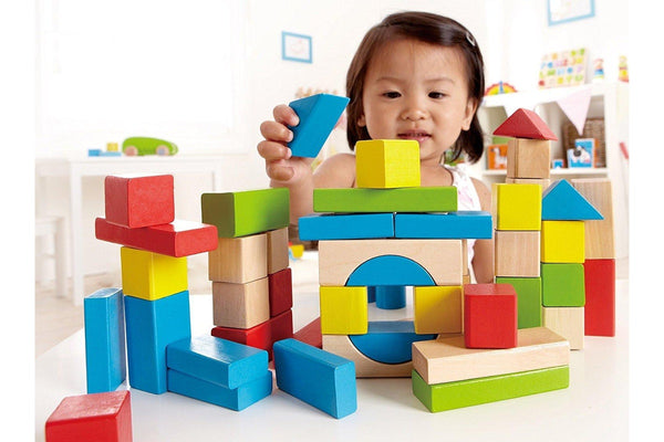 Hape: Maple Wood Blocks Set - 50pc