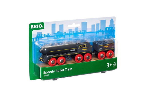 2pc Brio Speedy Bullet Train Kids Childrens Interactive Pretend Play Toy 3y+