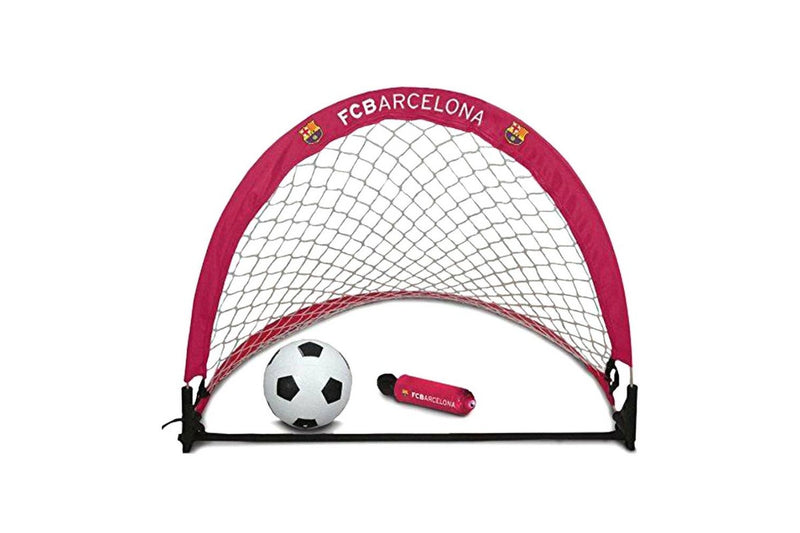 FC Barcelona Official Football Skills Practice Goal Set (Red) (One Size)