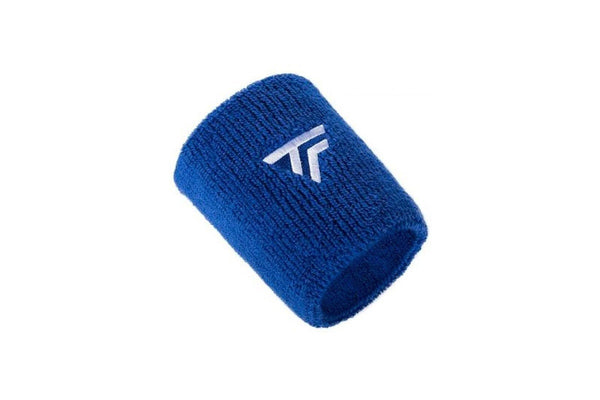 Tecnifibre Tennis XL Wristband Wrist Bands Sweatband Sport Squash Cotton - Royal